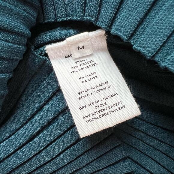 Helmut Lang Ribbed Bra Neptune Long Sleeves Midi Dress Women’s Medium - Picture 10 of 12